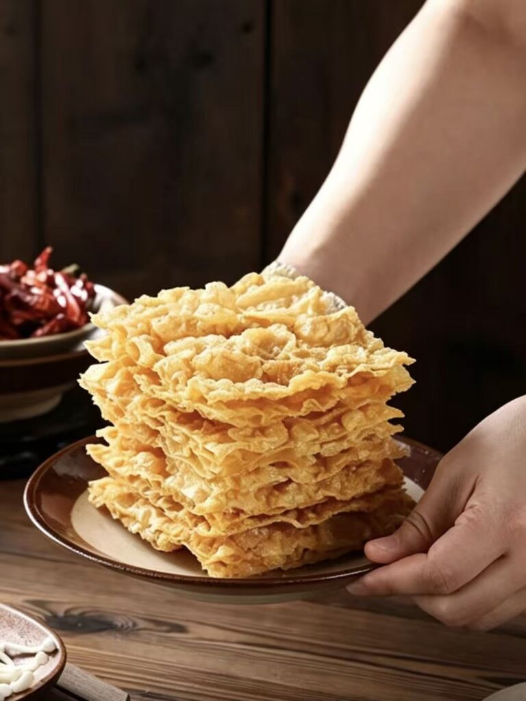 Fried tofu skin product