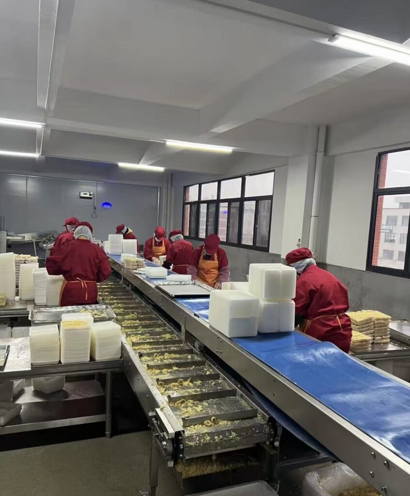 Soy food production line in China